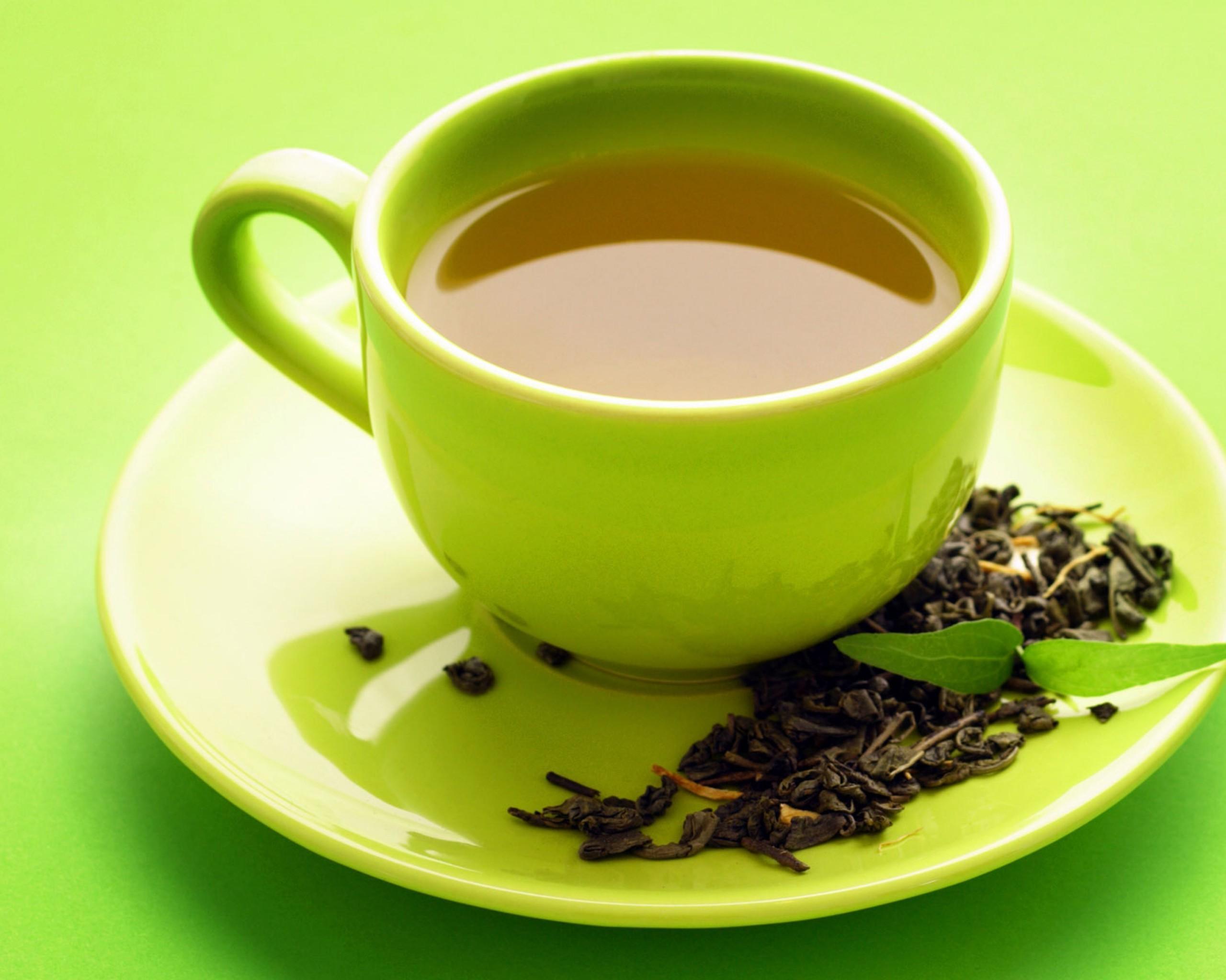 Xicara de chá verde